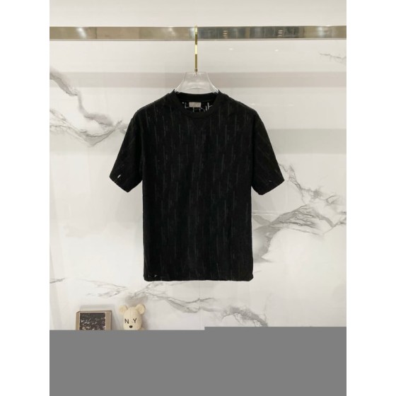 Dior Oblique Relaxed-Fit T-Shirt, Terry Cotton Jacquard